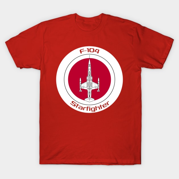 F-104 Starfighter (JP) T-Shirt by BearCaveDesigns